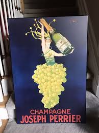 CHAMPAGNE JOSEPH PERRIER Picture, French Advertising, Blue ...