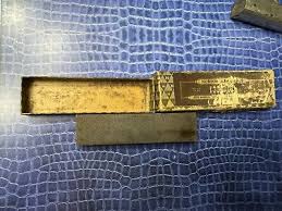 Vintage Norton Abrasives Sharpening Stone 4x1 Cardboard Bix ...