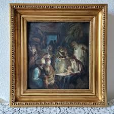 Adoration of the Magi, Signed by Famous Hungarian Painter ...