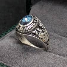Jostens 1977 Sterling Silver 925 Class College Ring Blue | eBay