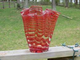 10.75 inch tall Kosta Boda Carmen Handkerchief Striped ...