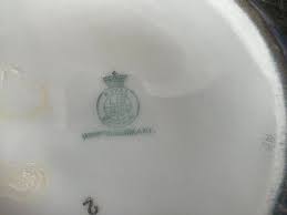 PM Porzellanfabrik Moschendorf Royal Bavaria Iridescent Blue ...