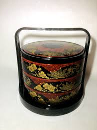 Japanese Antique Traditional Item Japanese Lacquer Stack ...