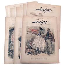Sold at Auction: 1880S - 1890S EIGHT COMPLETE ISSUES OF JUDGE MAGAZINES