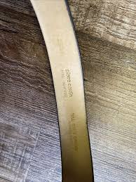 Vintage Pierre Cardin Black Leather Dress Belt Brass Buckle ...