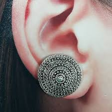 Karen Tribe Silver Ear Stud | Sterling Silver Earrings ...