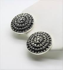 A-39 Unique Modern Design style Round shape Rhodium ...