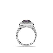David Yurman Albion Ring with Black Orchid and Pave Diamonds ...