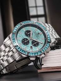 Majesté 1135 Baguette Iced Out in modern turquoise