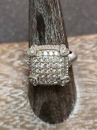 Signed Judith Ripka .925 Sterling Silver & CZ Ring Size 8.25 | eBay Australia