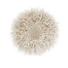 Feather wall decor for home ethnic Juju Hat grey - Juju Donut : Amazon.co.uk: Handmade Products