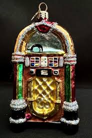 CHRISTOPHER RADKO 5-1/2" JUTEBOX JIVE MUSIC RADIO GLASS ...