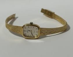 Estate Jules Jurgensen Ladies Gold Wristwatch - Adjustable ...