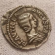 Ancient Silver Denarius of Plautilla , 2.39g - Etsy Israel