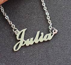 Stainless Steel Julia Name Necklace Chain | eBay