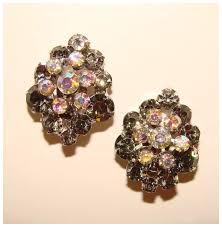 Gorgeous D&E JULIANA Smoke & Aurora Vintage Rhinestone ...
