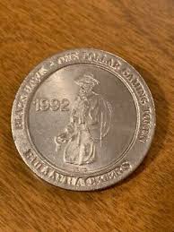 BULLWHACKERS Black Hawk Colorado $1 Gaming Token 1992 VHTF ...