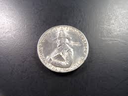 Sold at Auction: 1920 PILGRIM SILVER HALF DOLLAR