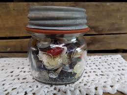 One Vintage IMPERFECT Clear Half Pint Ball Perfect Mason Jar ...