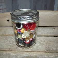 Ball Wide Mouth Mason Jar Filled With Vintage Sewing ...