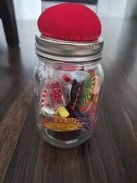 Mason Jar Sewing Kit Small Portable Travel Sewing Kit Easy ...