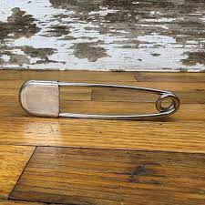 Vintage 4.5 Inch Large Metal Safety Pin - Key Chain, Kilts ...