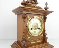 German Antique Mantel Bracket Clock Art Deco Junghans Castle 1920s Black Forest - Shop Dutchantique4you Clocks - Pinkoi