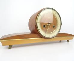 Vintage Antique Mantel Clock Germany Design HERMLE Bracket ...