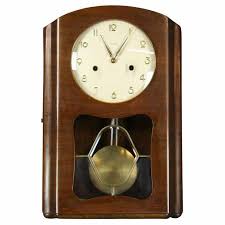 Vintage German Art Deco Regulator Wall Clock Kienzle For ...