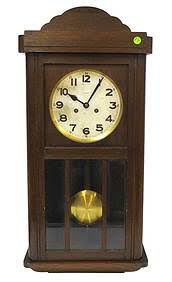 Mauthe German Box Wall Clock