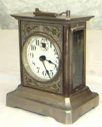 Badische Carriage Clock Brass & Glass Made in Germany AS IS ...
