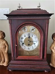 Junghans Mahogany Bracket Clock: Westminster Chime & etching by Gorian Hettich | eBay