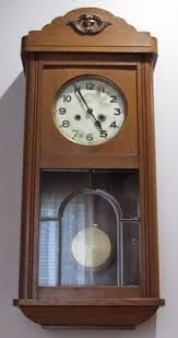 Antique German Muller Chime Wall Clock 8-Day, Key-wind ...