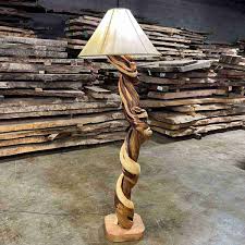 Twisted juniper floor lamp - Littlebranch Farm