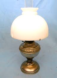 JUNO OIL LAMP AND MILK GLASS SHADE | eBay