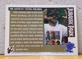 VINTAGE ORIGINAL JURASSIC PARK TOPPS PRESENTS TRADING CARD STEVEN SPIELBERG FILM | eBay