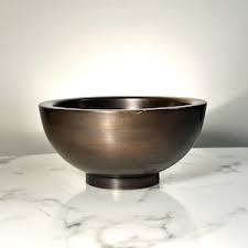 Decorative Double Walled Metallic Bowl in Lacquered Copper ...
