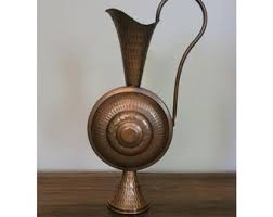 Vintage Hand Hammered Copper Vase Signed A.N. Oppenheim ...