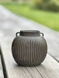 Art Deco Just Andersen Diskometal Fluted Vase, 1930s For Sale at 1stDibs