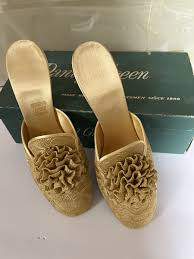 slippers women vintage- 6B Excellent Condition - Gold | eBay
