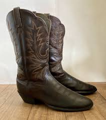 Vintage ARIAT Men's Heritage Western Brown Leather Cowboy ...