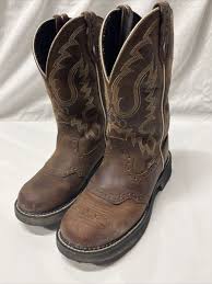 🇺🇸Justin Boots L9909 Womens Inji Round Toe Western Cowboy ...