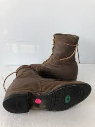 Toffee Brown Sz 8 Vintage Justin Boots- Leather Justin ...