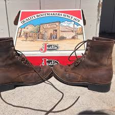 Justin Boots | Shoes | Justin Lace Up Boots Brown Leather ...