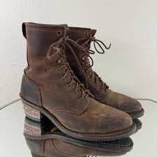 SANTA FE Dark Brown Oiled Leather Packer | Mercari