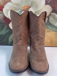 Justin Western Boots Boys Roper Westerner Bay Brown 3410Ysz 3.5D | eBay