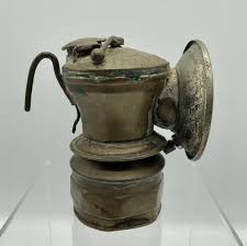 Universal Lamp Co. Auto-Lite Carbide Coal Miners Lamp /b ...
