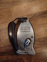 Travel Iron K-M Gad-A-Bout Iron Handle Folds Flat No Cord | eBay