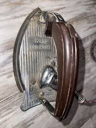 VINTAGE K M GAD A BOUT Fold Handle Silver Iron Farmhouse decoration sewing decor | eBay Australia