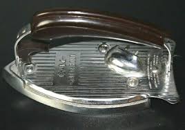 Vintage KM Gad-A-Bout Folding Mid Century Clothes Iron NO CORD Bakelite Handle | eBay